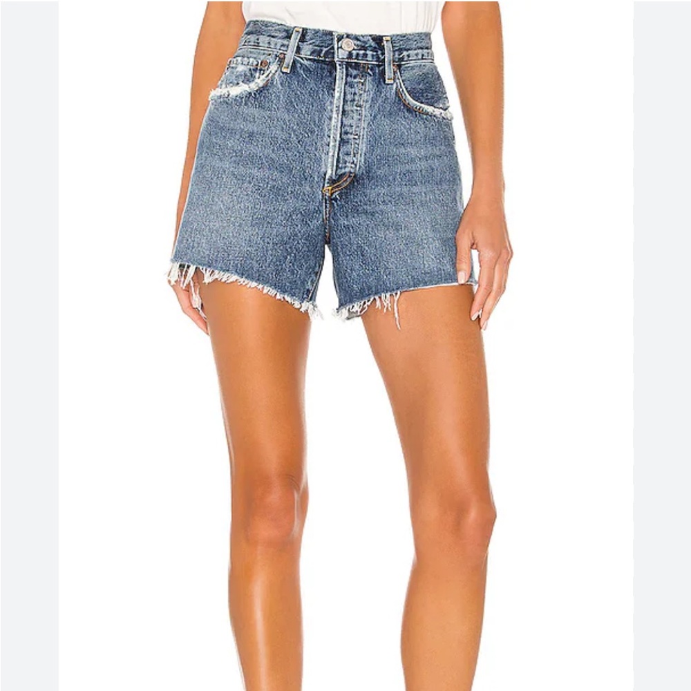 Agolde Blue Jean Shorts